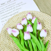 Künstlicher Tulpenstrauß - Violett / 10 Stück - Vivari Livings